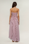 Pliova Halter Gown – Pleated Maxi Dress Women Semi Formal Wedding Guest Evening Ruffle
