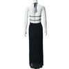 Ruvelle Halter Maxi Dress – Tiered Ruffle Women Evening Formal Semi Formal Dresses Elegant Party