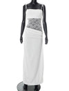 Brume Halter Gown – Lace Bodycon Maxi Dress Women Semi Formal Evening Party Elegant Cocktail