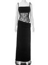 Brume Halter Gown – Lace Bodycon Maxi Dress Women Semi Formal Evening Party Elegant Cocktail