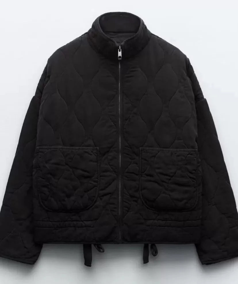 Doudoune matelassée courte zippée Bolla - Veste d'extérieur décontractée pour femme, style urbain, pour l'automne