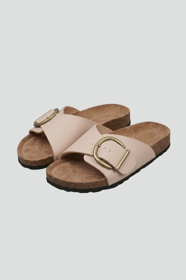 Corbina Buckle Platform Sandals – Women Orthopedic Footbed Thick Sole Shoes Summer Casual Comfort Flat Sandals