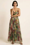 Solara Maxi Gown Dress – Sunset Ombre Formal Dress Women Wedding Guest Summer Evening Party