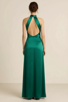 Nocturna Halter Gown – Crossover Neck Mermaid Maxi Dress Women Bodycon Semi Formal Evening Wear