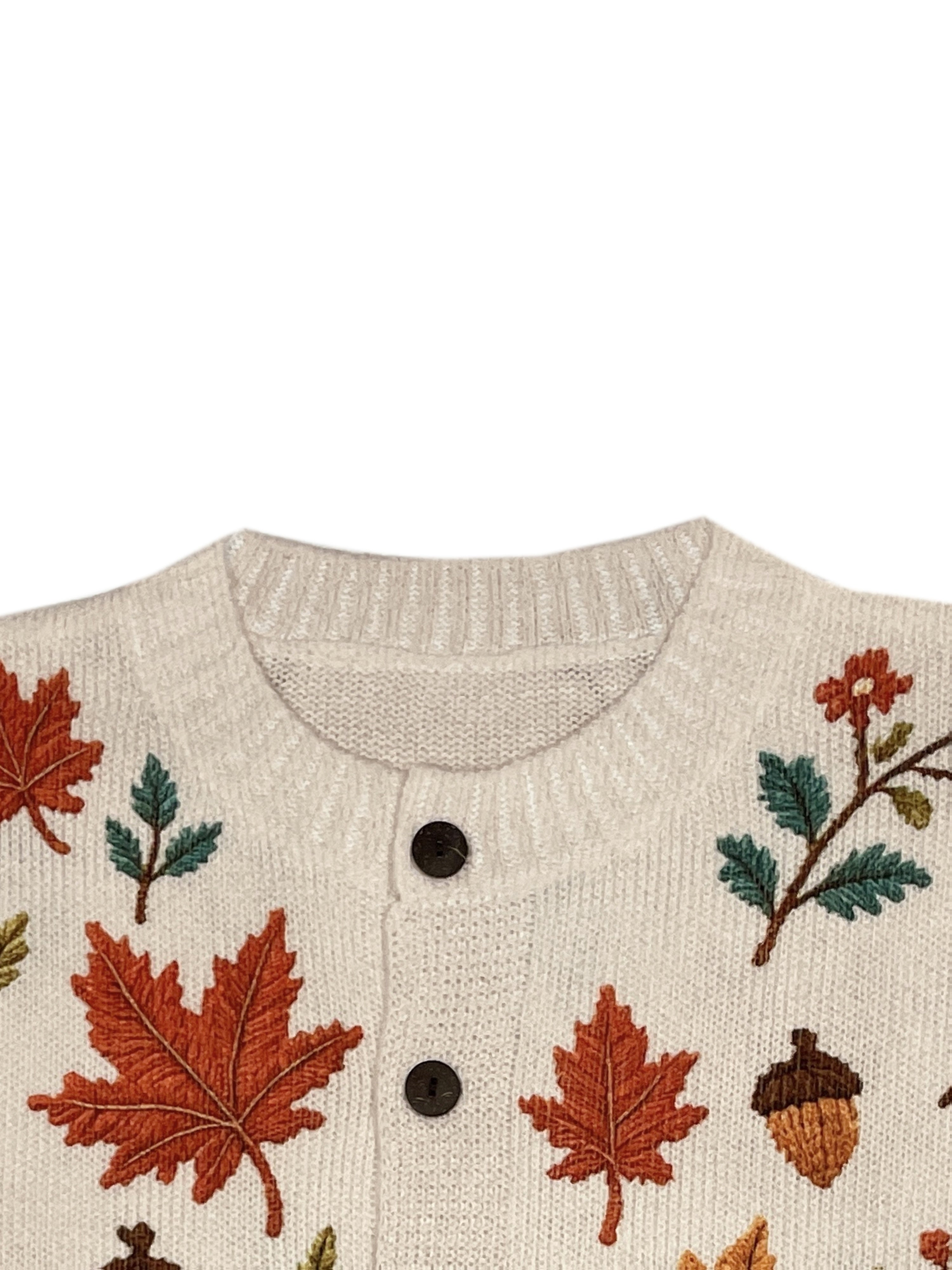 Foliaridge Embroidered Button-Front Cardigan – Knit Sweater Women Cardigan Fall Winter Casual Cozy Boho