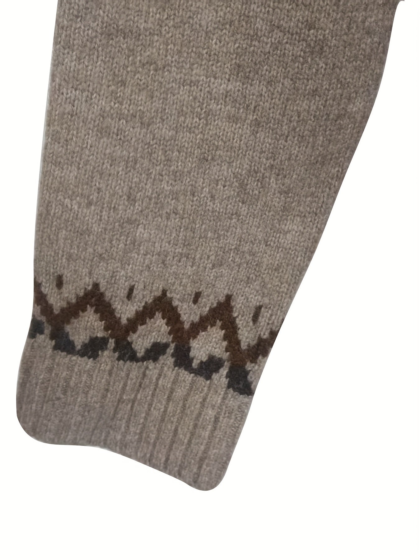 Gilet boutonné à motif Fair Isle Mosaknit – Gilet-pull en maille pour femme, automne, oversize, grosse maille, laine