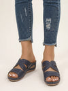 Kontix Strappy Platform Wedge Sandals – Women Flatform Comfort Walking Open Toe Casual Slide Footwear