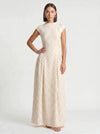 Dotara Midi Dress – Polka Dot White Black Vintage Retro Summer Wedding Guest Women