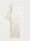 Solène Bell Sleeve Dress – Cream Long Sleeve Maxi Dress Women Elegant Formal Minimalist Gown
