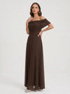Rimonda Off-Shoulder Ruched Maxi Dress – Formal Evening Women Cocktail Wedding Guest Maxi Dress