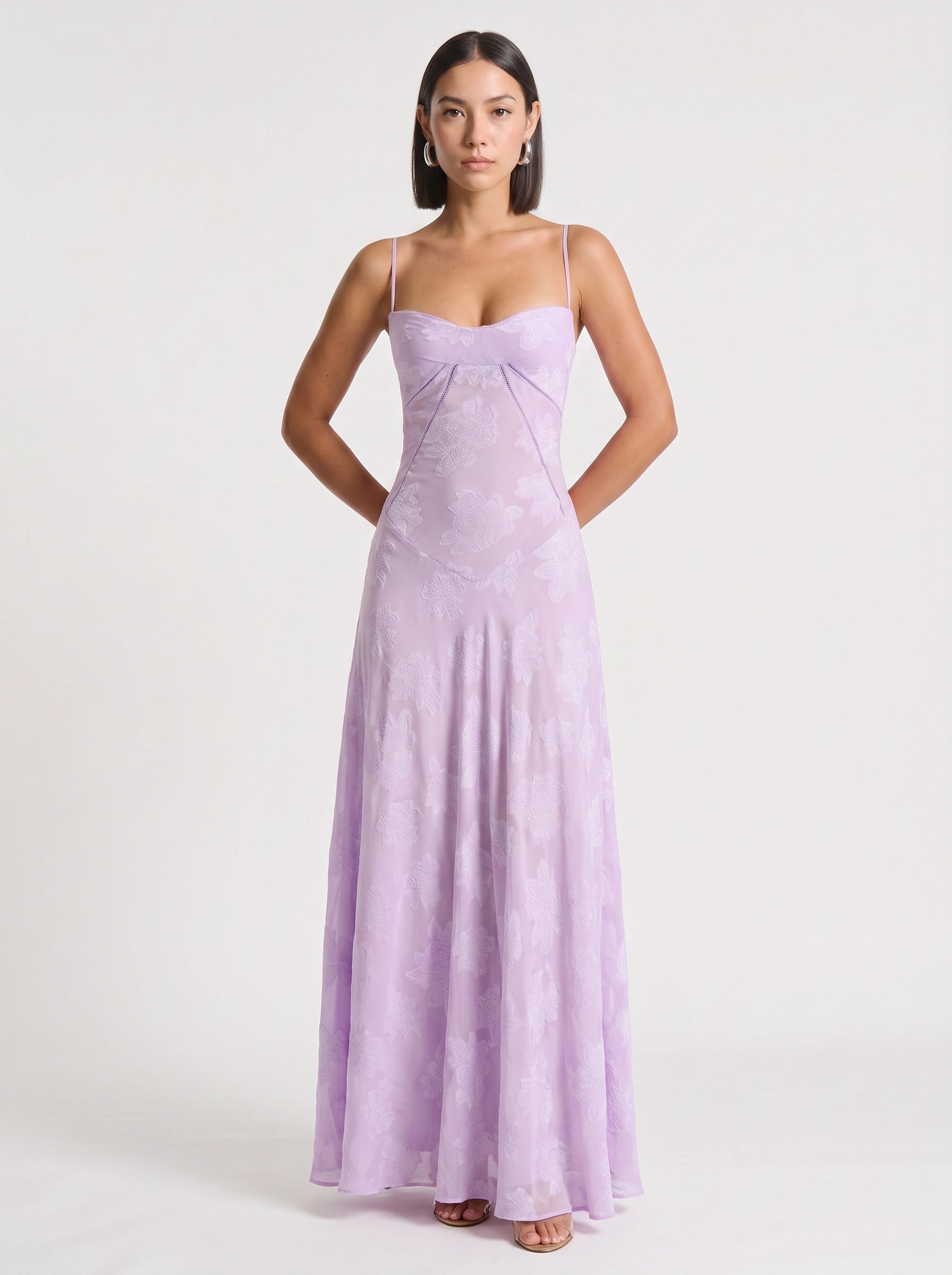 Lizia Maxi Dress – Slip Gown Women Formal Wedding Guest Evening Party Bridesmaid Outfit