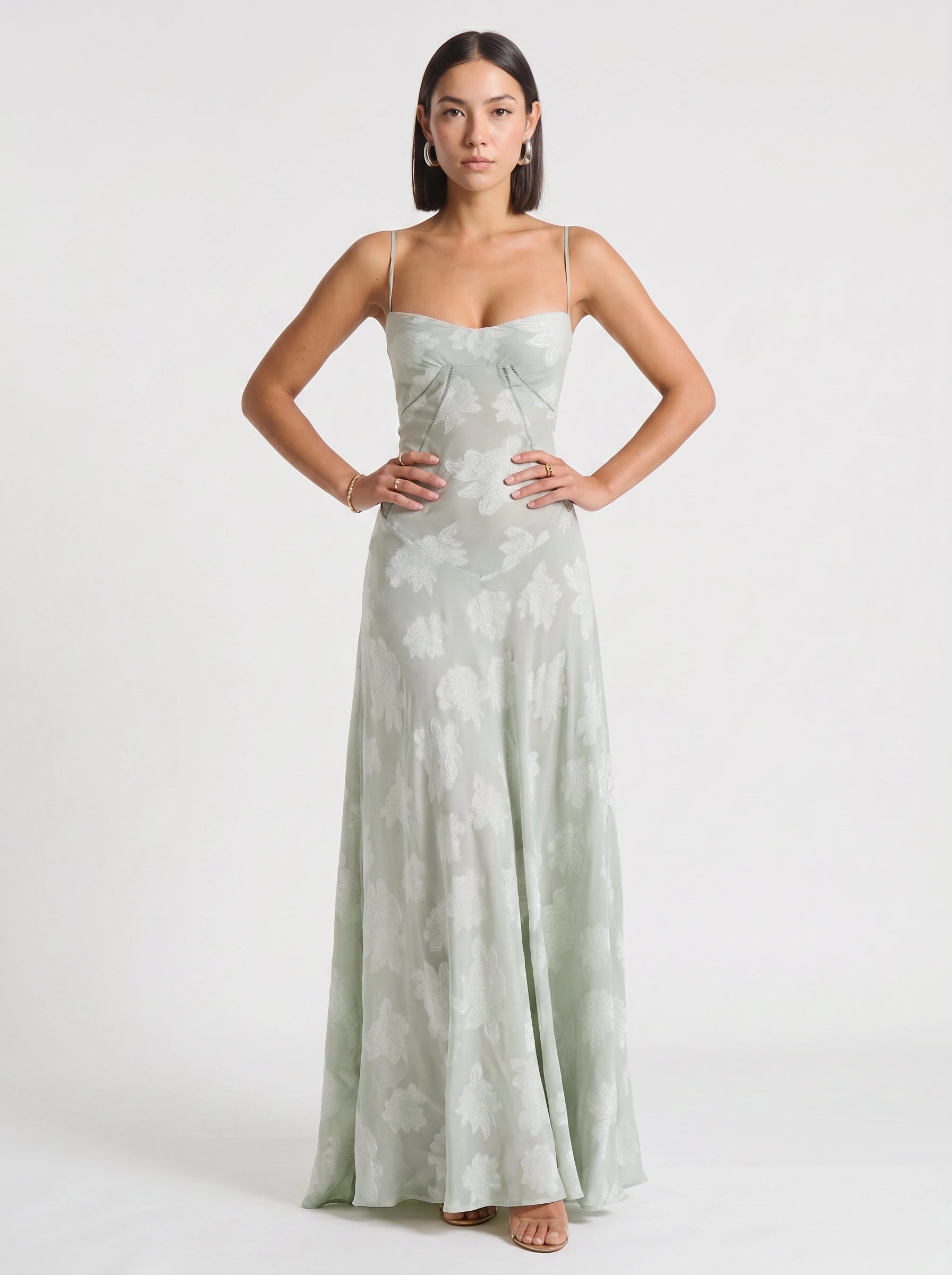 Lizia Maxi Dress – Slip Gown Women Formal Wedding Guest Evening Party Bridesmaid Outfit