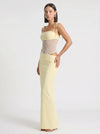 Brume Halter Gown – Lace Bodycon Maxi Dress Women Semi Formal Evening Party Elegant Cocktail