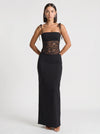Brume Halter Gown – Lace Bodycon Maxi Dress Women Semi Formal Evening Party Elegant Cocktail