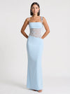 Brume Halter Gown – Lace Bodycon Maxi Dress Women Semi Formal Evening Party Elegant Cocktail
