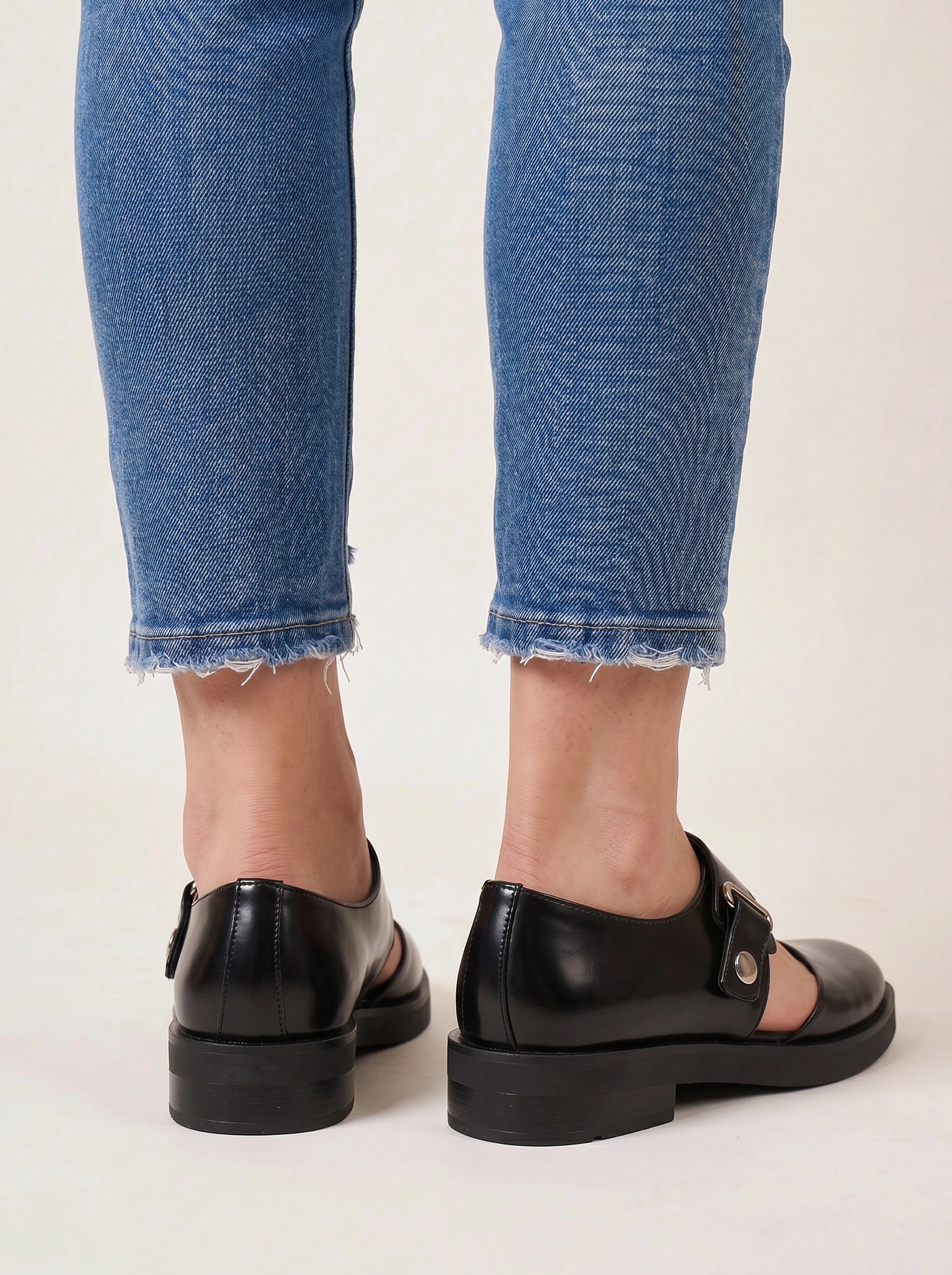 Gravitas Padded Mary Jane Shoes – Black Leather Platform Chunky Sole Women Mary Janes Designer Clogs