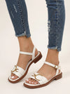 Fiboria Gold Buckle Platform Sandals – Platform Sandals Women Black Leather Ankle Strap Chunky Sole