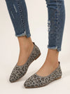 Maculyne Knit Ballet Flats – Leopard Print Women Casual Slip-On Comfortable Ballet Flats