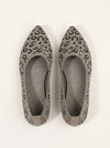 Maculyne Knit Ballet Flats – Leopard Print Women Casual Slip-On Comfortable Ballet Flats