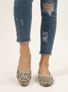 Maculyne Knit Ballet Flats – Leopard Print Women Casual Slip-On Comfortable Ballet Flats