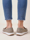 Cadette Chain Loafer Flats – Contrast Stitch Platform Mary Jane Ballet Flats Women Casual Slip On Shoes