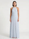 Plissara Tiered Halter Maxi Dress – Maxi Dress Women Formal Wedding Guest Summer Cocktail Dresses Evening
