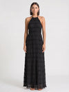 Plissara Tiered Halter Maxi Dress – Maxi Dress Women Formal Wedding Guest Summer Cocktail Dresses Evening