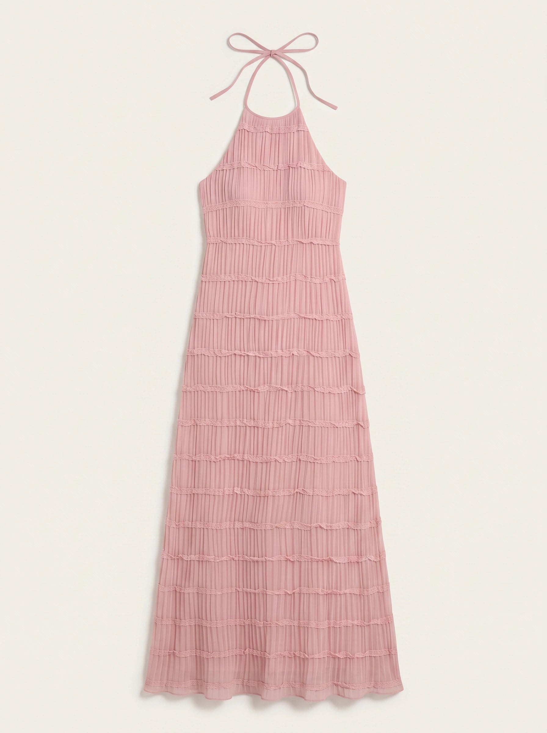Plissara Tiered Halter Maxi Dress – Maxi Dress Women Formal Wedding Guest Summer Cocktail Dresses Evening