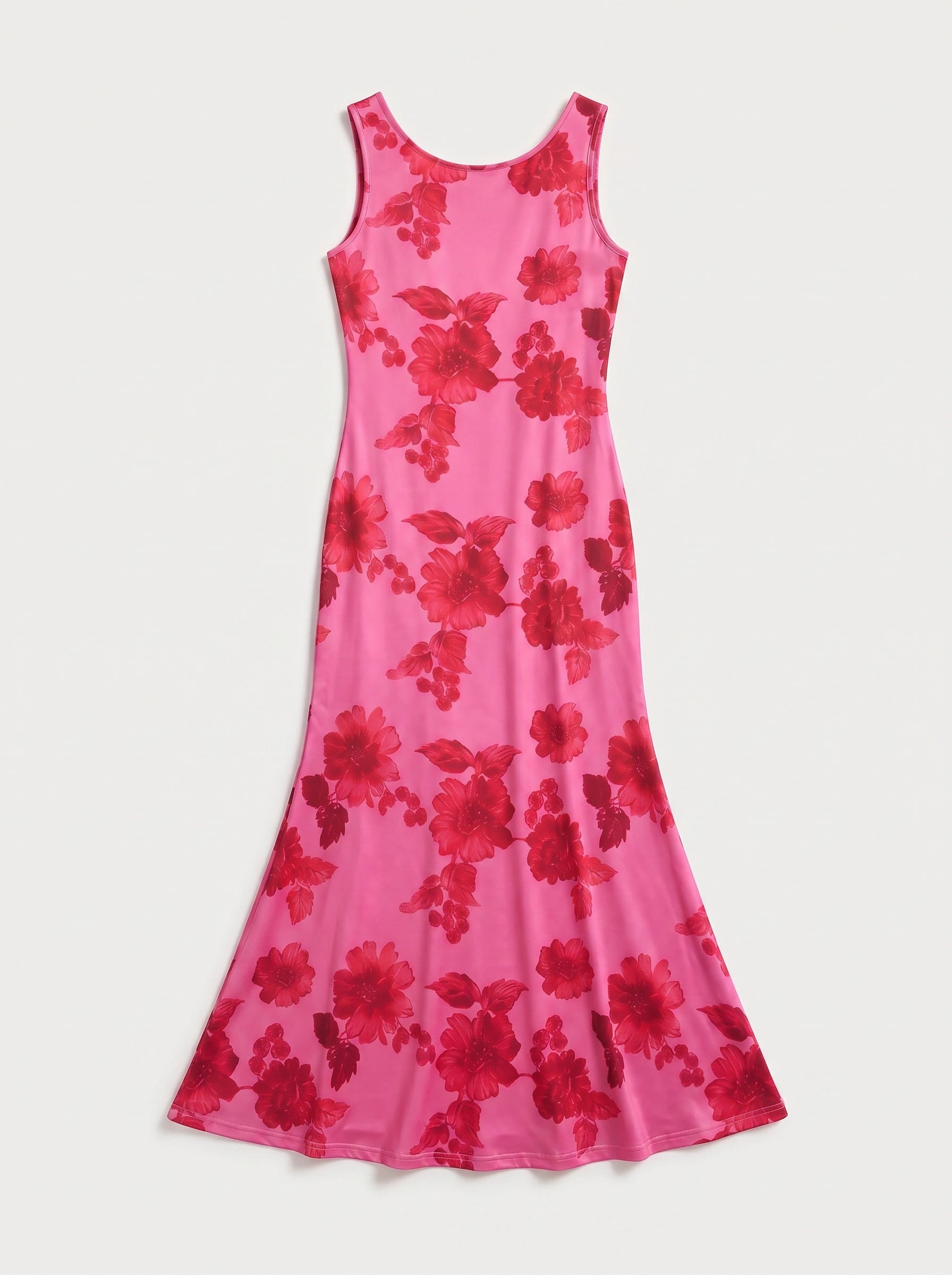 Fiorosa Floral Pink Maxi Dress – Pink Formal Wedding Guest Women Cocktail Evening Maxi Dress
