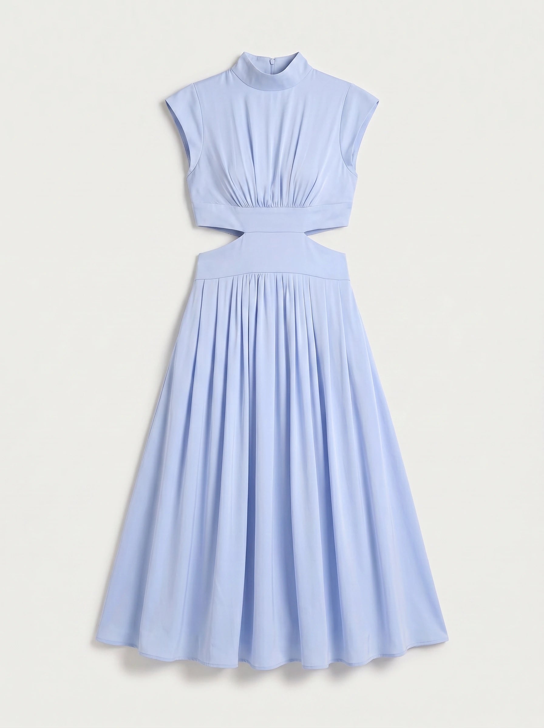 Cielsash High-Neck Cutout Midi Dress – Women Formal Wedding Guest Cocktail Summer Party Elegant Midi Dress