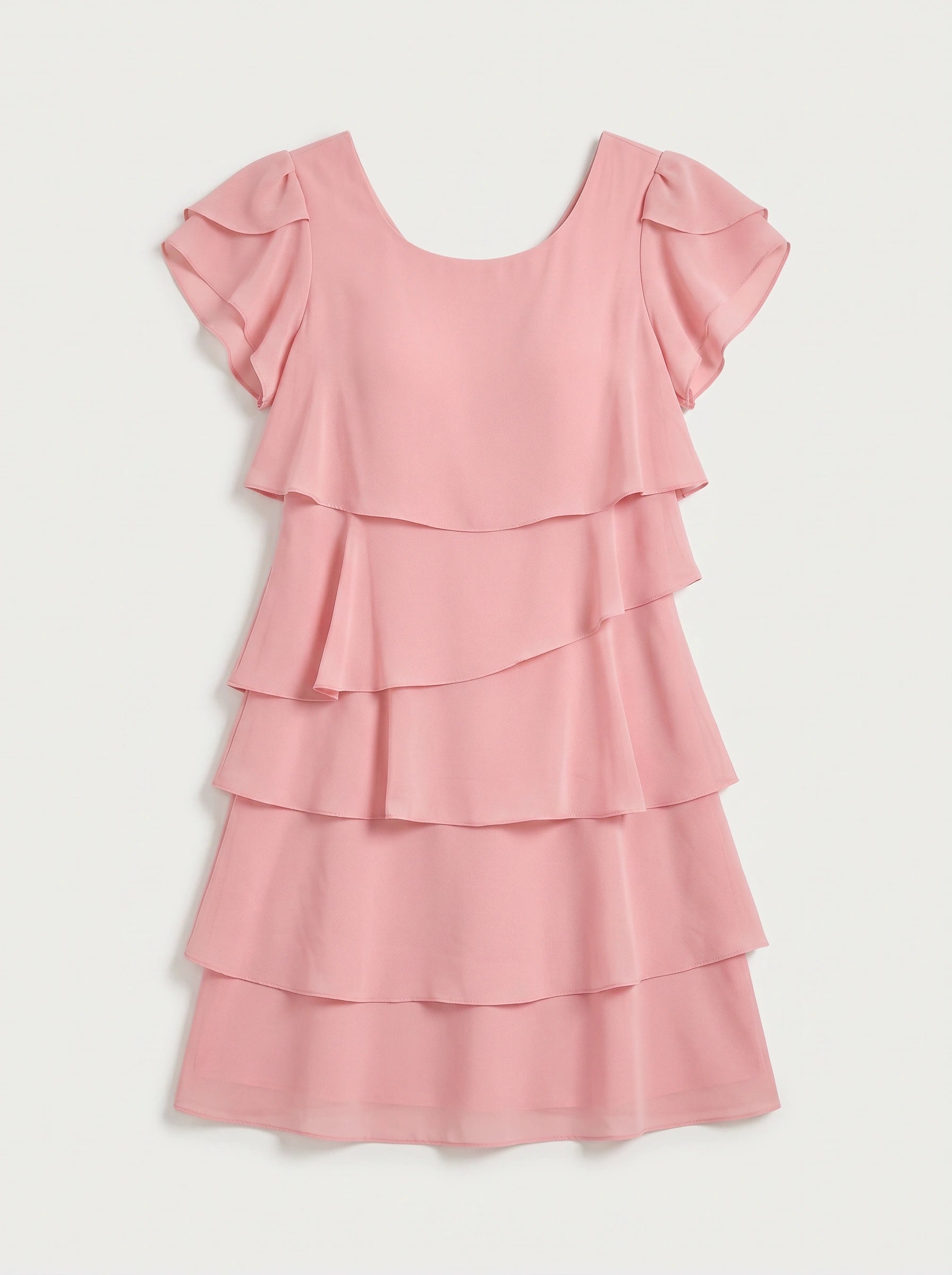 Tiersona Tiered Chiffon Midi Dress – Cocktail Dresses Women Formal Wedding Guest Party Summer Midi Dress