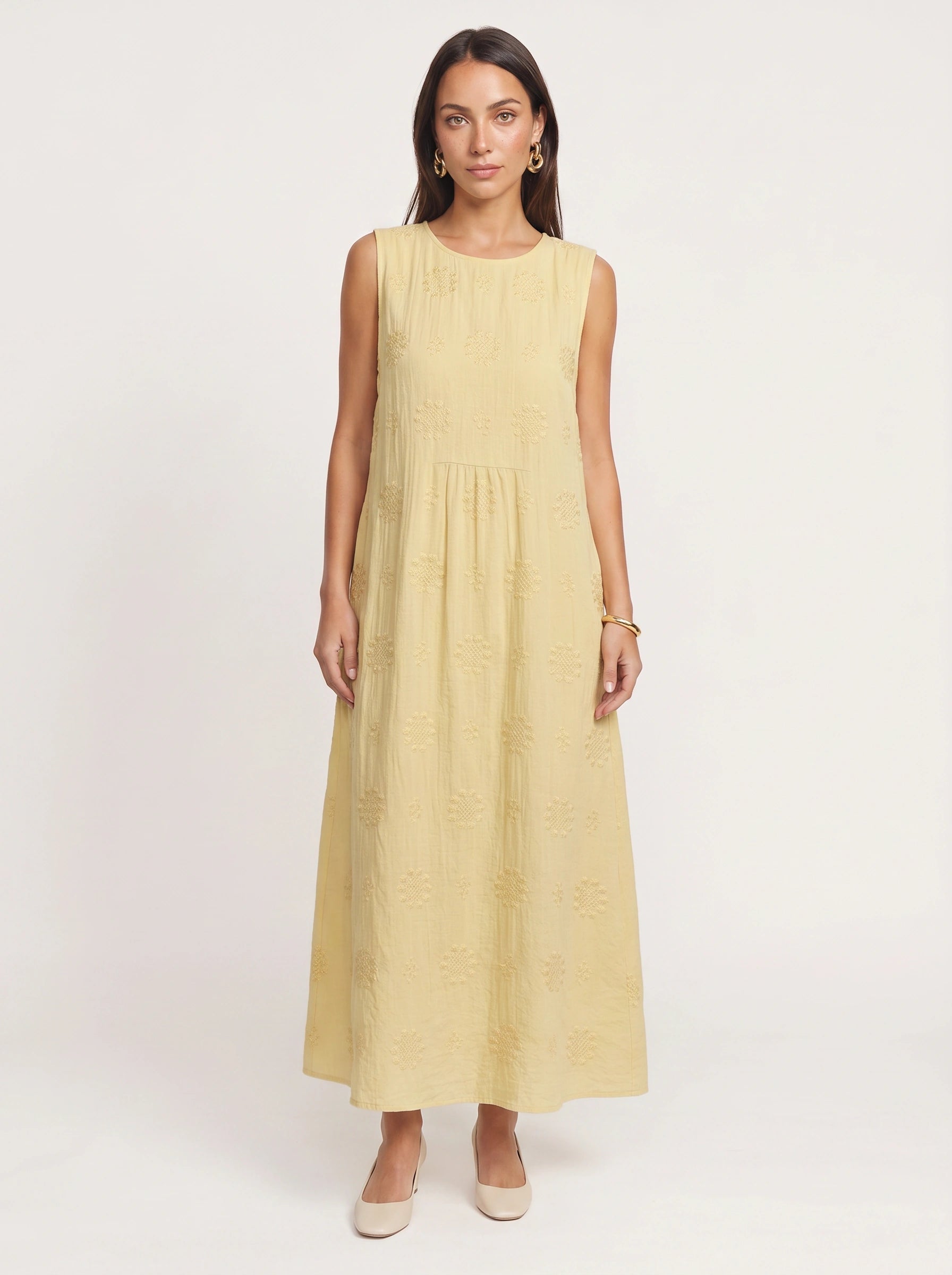 Tramera Embroidered Dress – Women Summer Wedding Guest Cocktail Formal Sundress Midi Dress