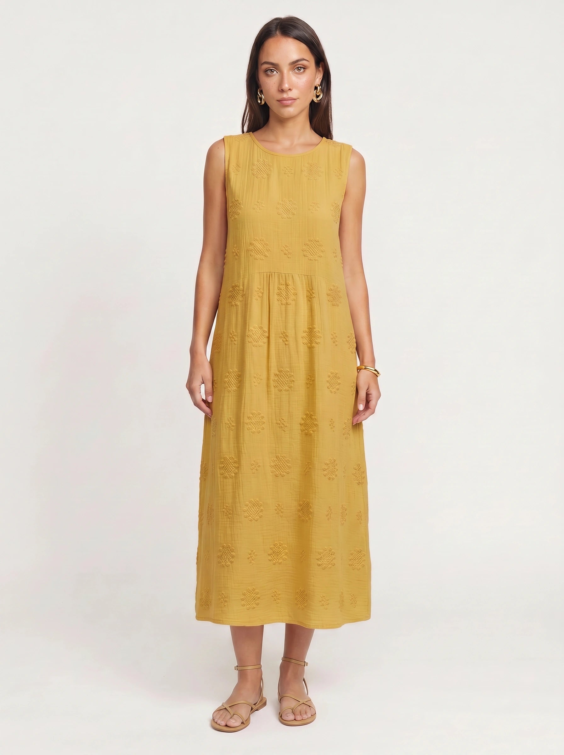 Tramera Embroidered Dress – Women Summer Wedding Guest Cocktail Formal Sundress Midi Dress