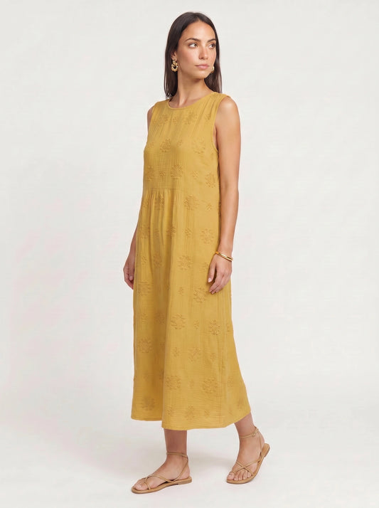 Tramera Embroidered Dress – Women Summer Wedding Guest Cocktail Formal Sundress Midi Dress
