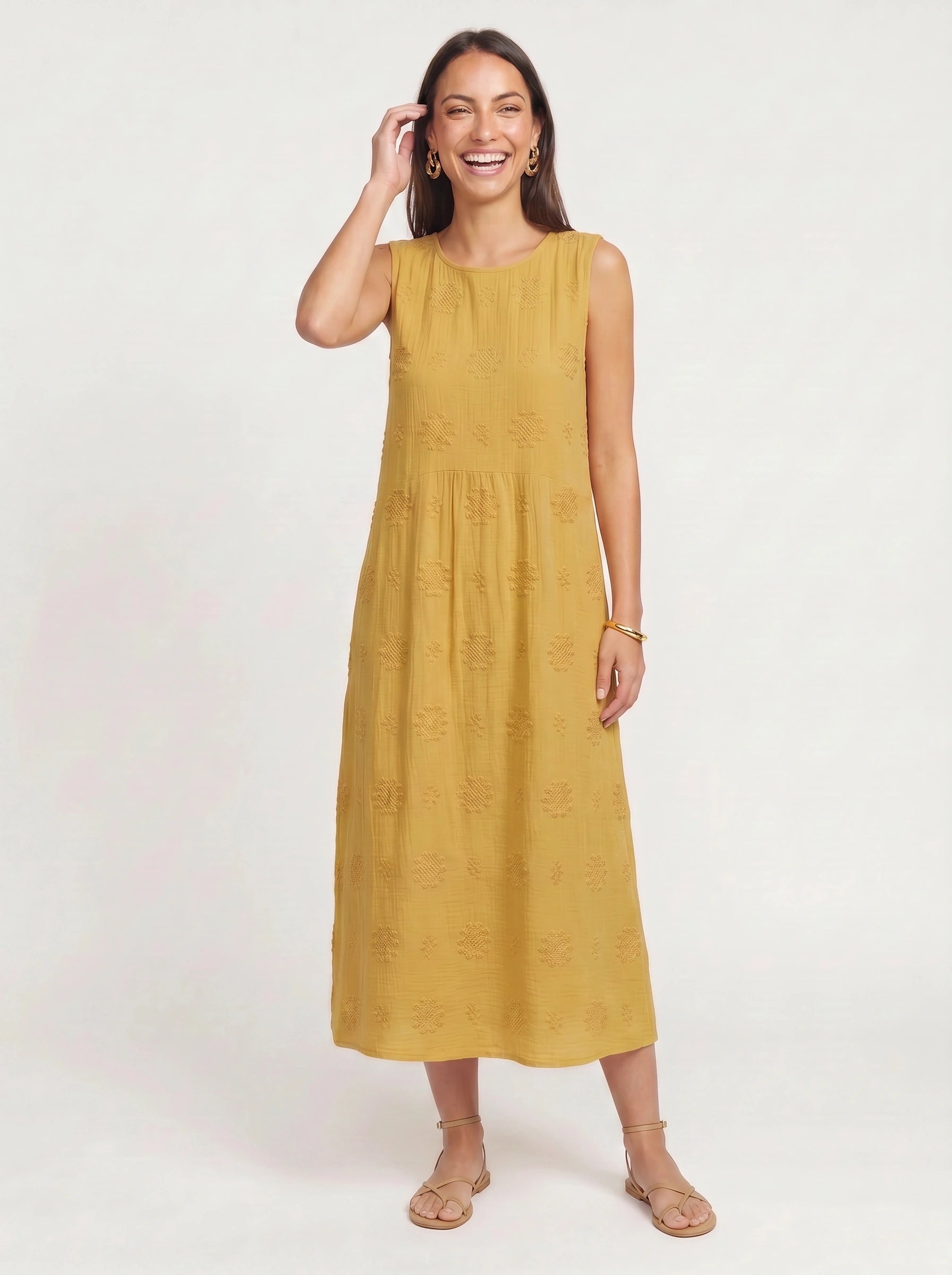 Tramera Embroidered Dress – Women Summer Wedding Guest Cocktail Formal Sundress Midi Dress