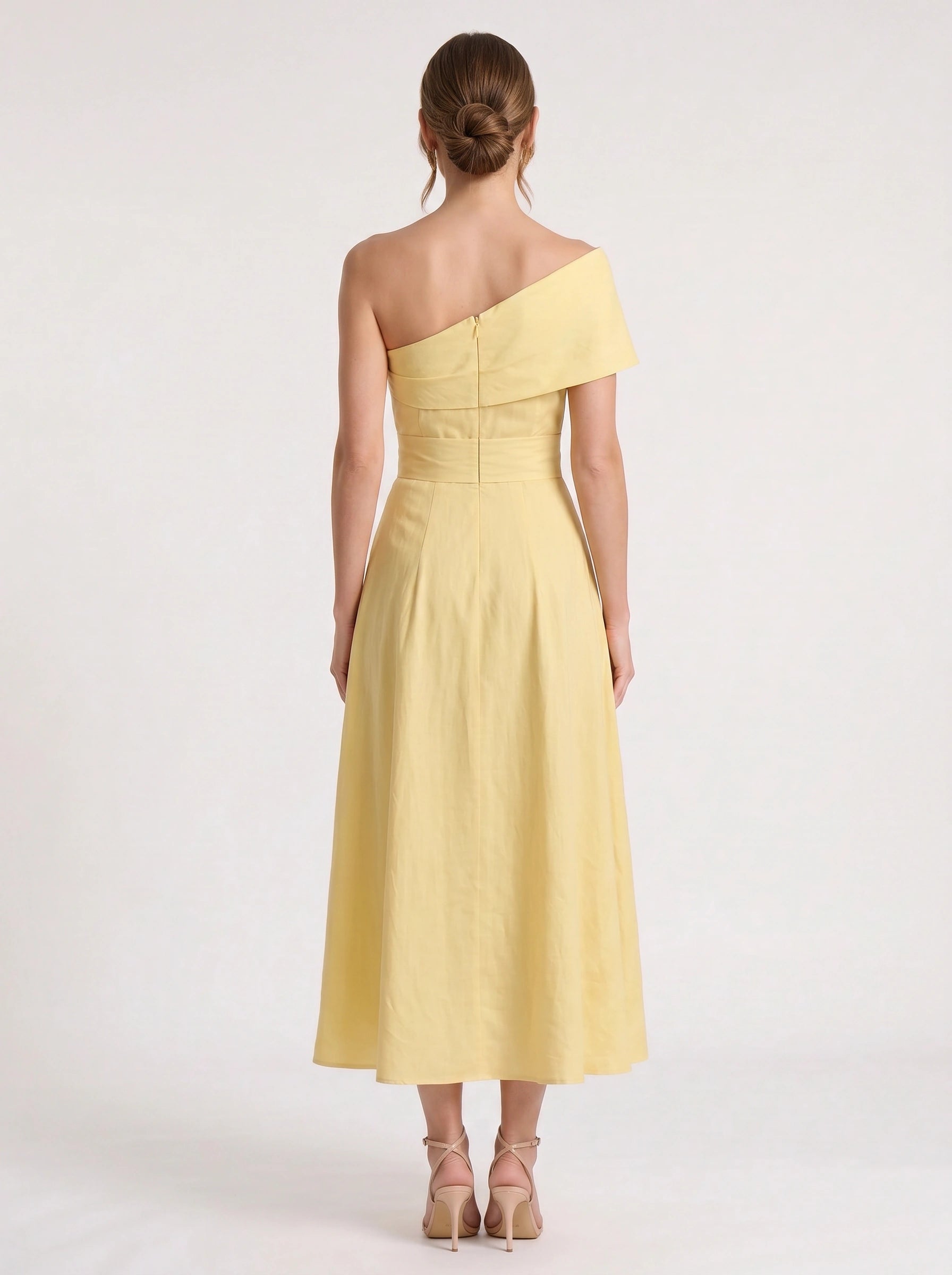 Soléane Off-Shoulder Pleated Maxi Dress – Formal Wedding Guest Women Evening Elegant Long Maxi Dress