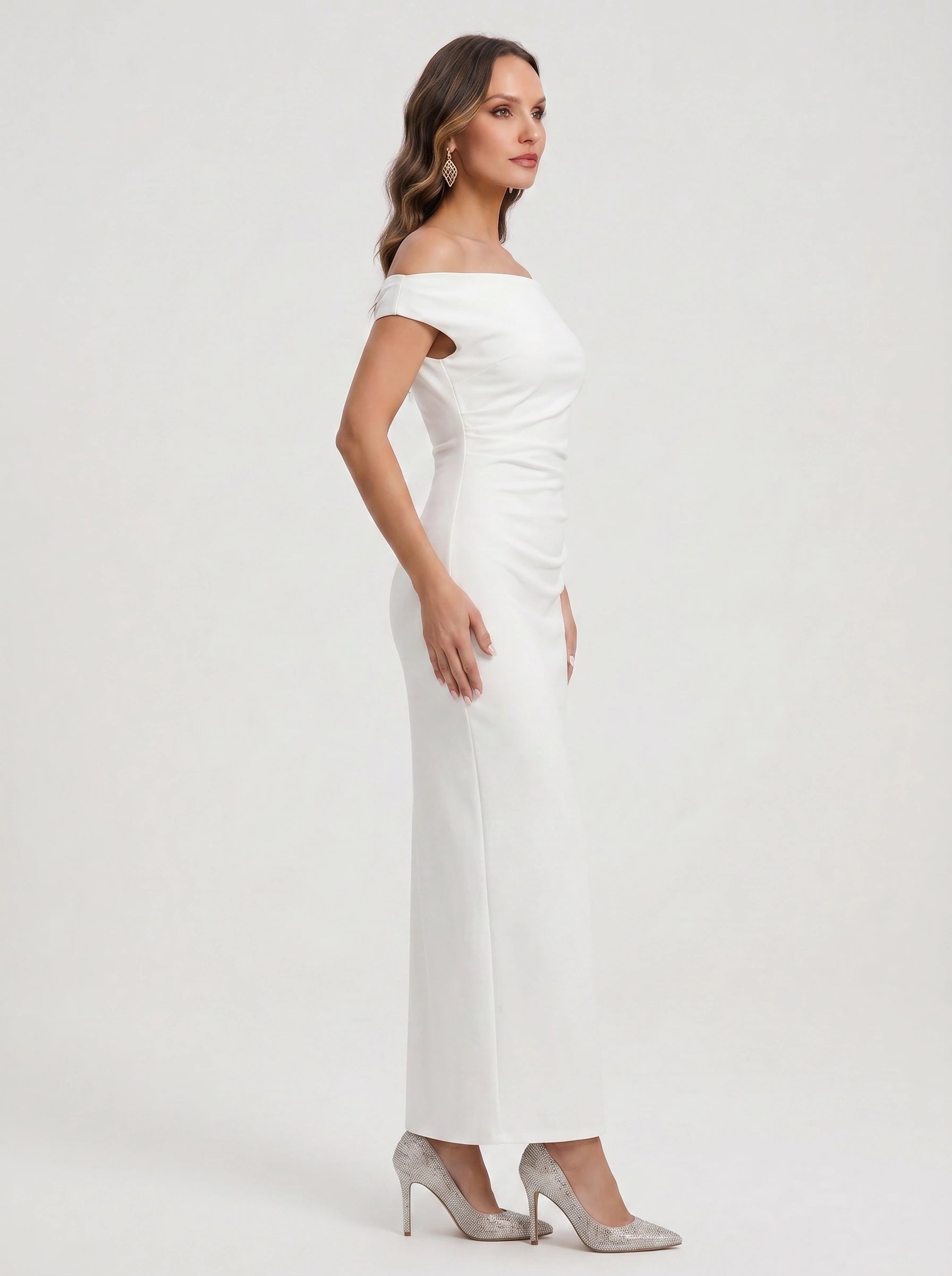 Navella Off-Shoulder Maxi Dress – Formal Evening Women Wedding Guest Elegant Long Maxi Dress