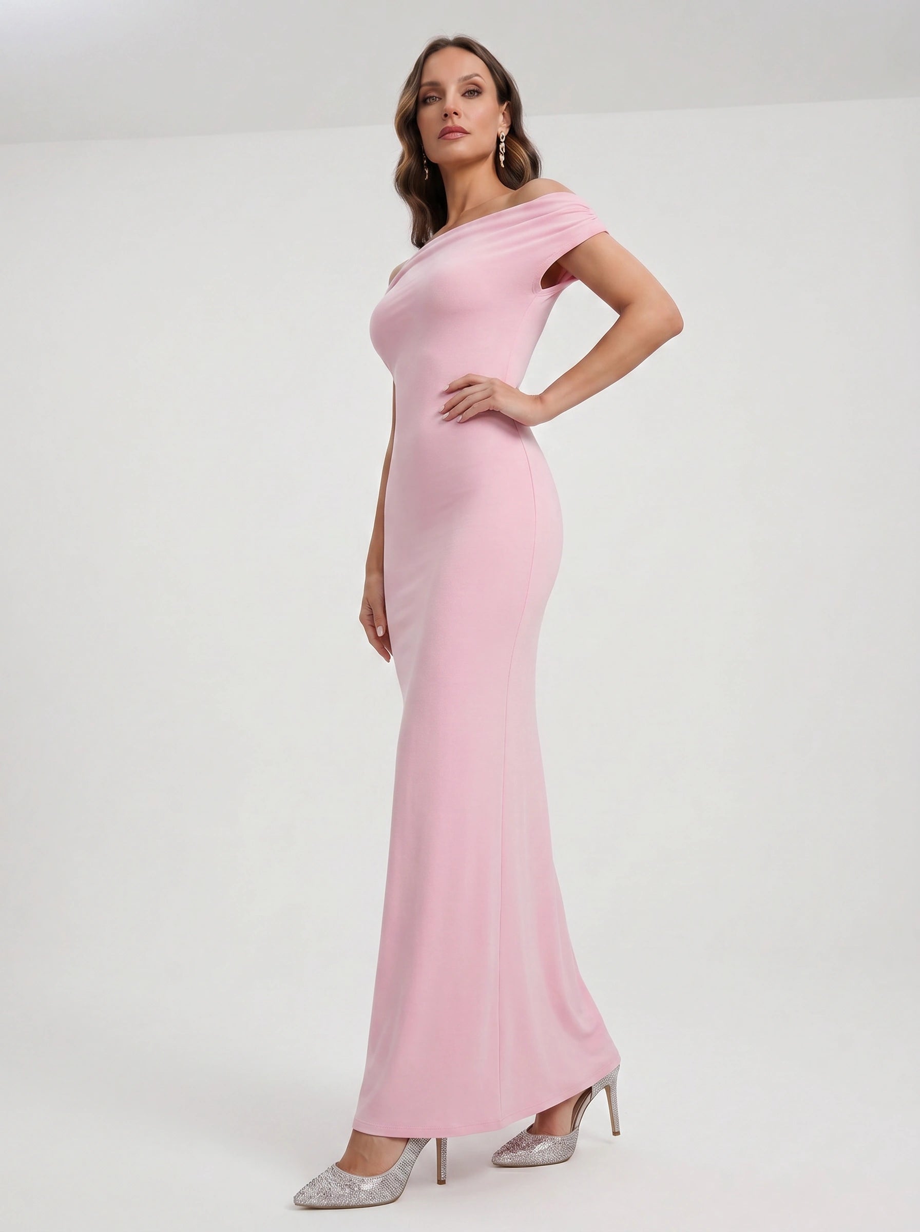Navella Off-Shoulder Maxi Dress – Formal Evening Women Wedding Guest Elegant Long Maxi Dress