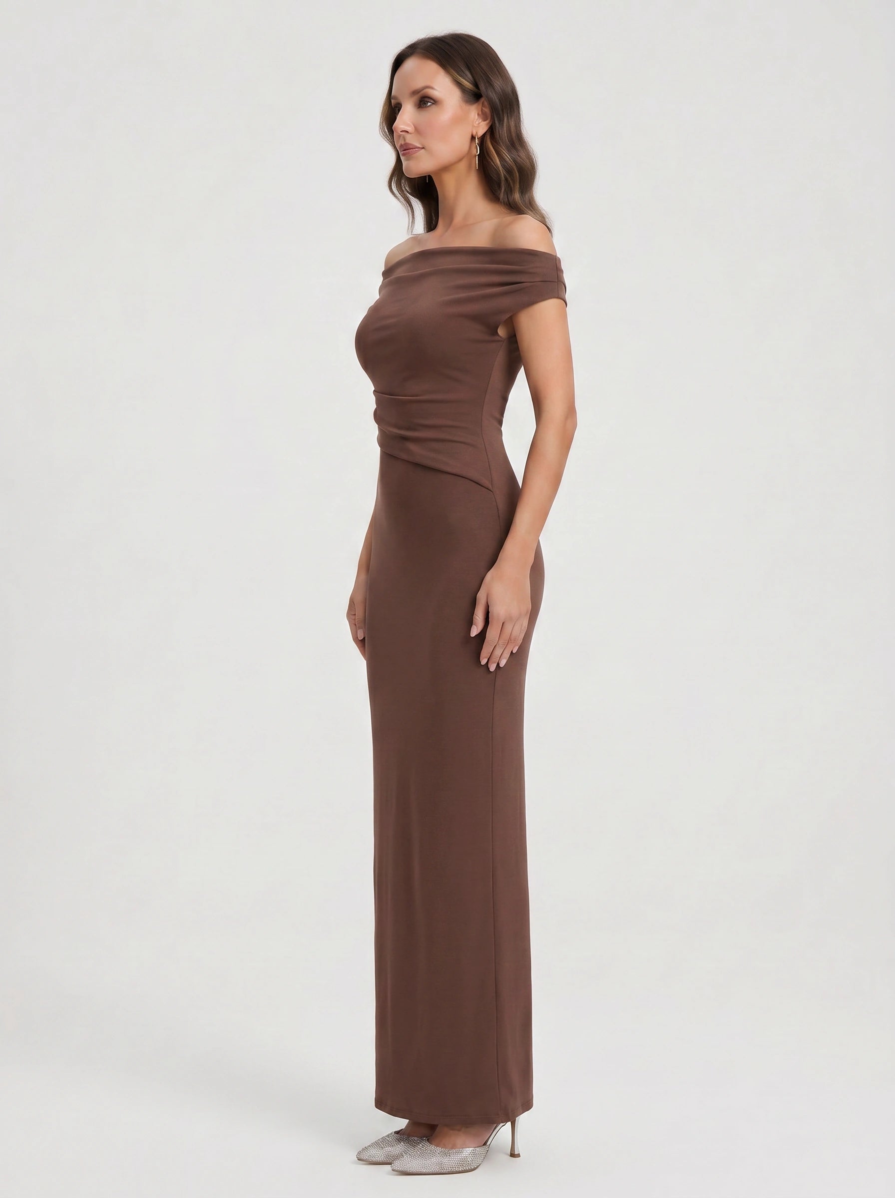 Navella Off-Shoulder Maxi Dress – Formal Evening Women Wedding Guest Elegant Long Maxi Dress