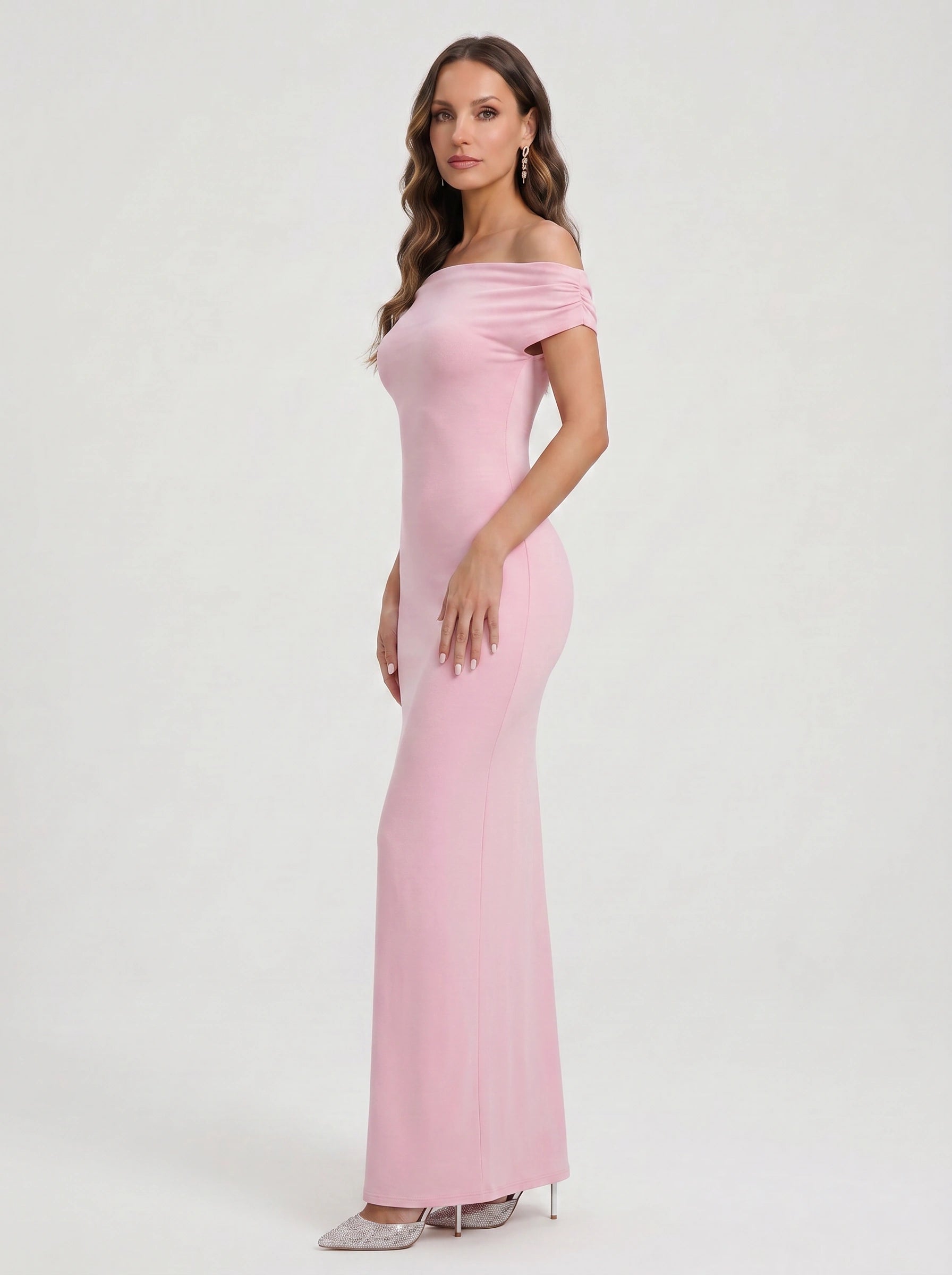 Navella Off-Shoulder Maxi Dress – Formal Evening Women Wedding Guest Elegant Long Maxi Dress
