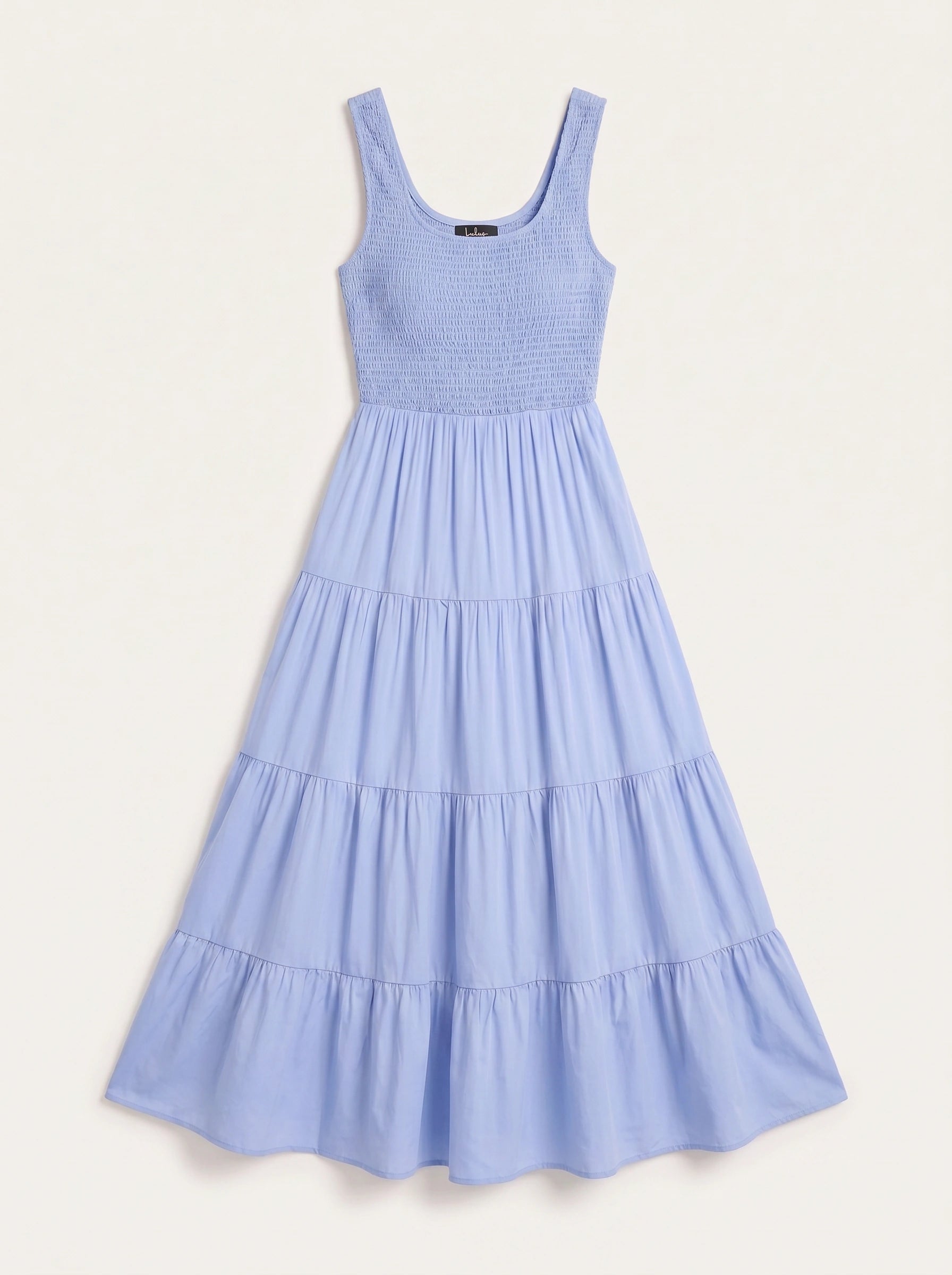 Frescura Smocked Tiered Maxi Dress – Boho Summer Beach Vacation Women Casual Sundress Maxi Dress