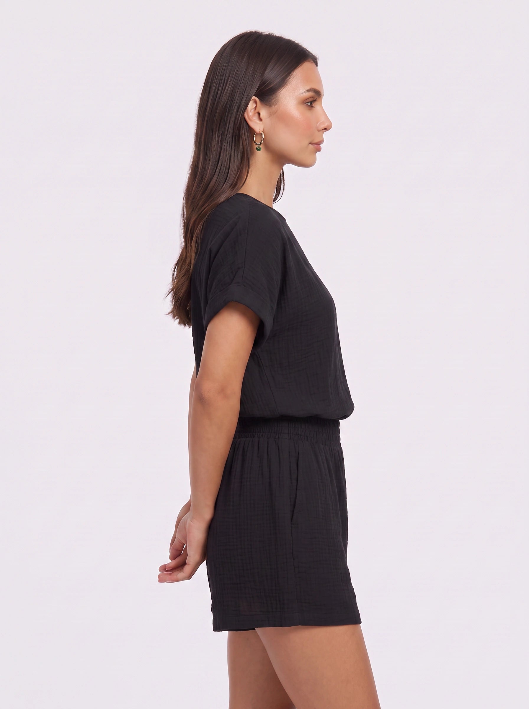 Brumosa Oversized Short Sleeve Lounge Set – Womens Two Piece Summer Pajama Sets Loungewear Relaxed Fit Short Co-Ord