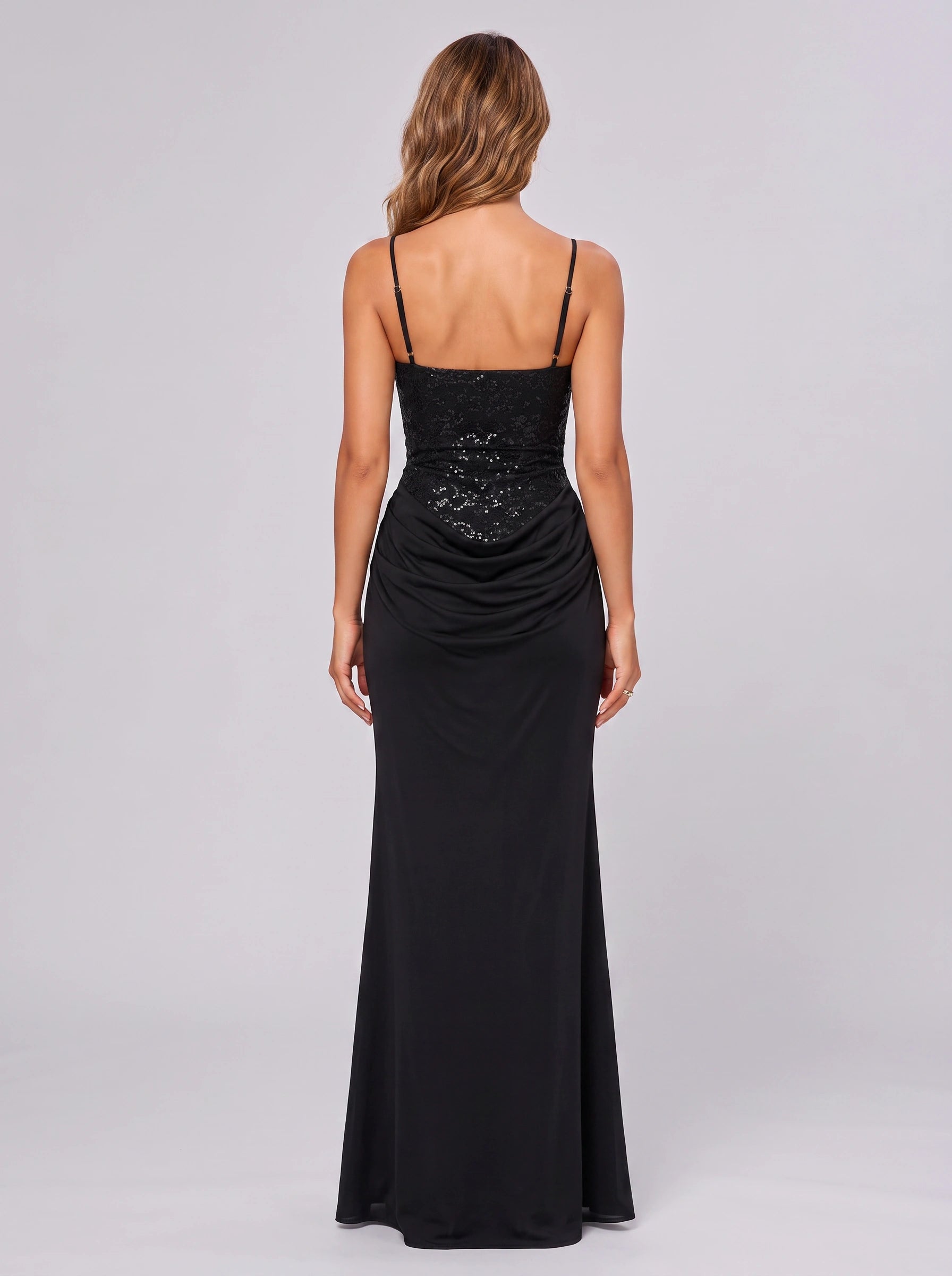 Noctira Sequin Cowl Neck Maxi Dress – Wedding Guest Formal Evening Cocktail Women Mother Bride Maxi Dress