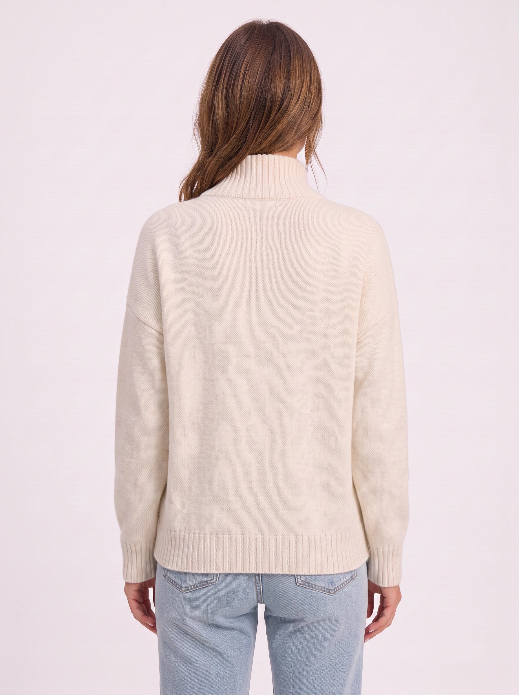 Ribknit Full-Zip Cardigan – Knit Sweater Women Casual Funnel Neck Zip Up Cardigan Sweater Ladies Lounge