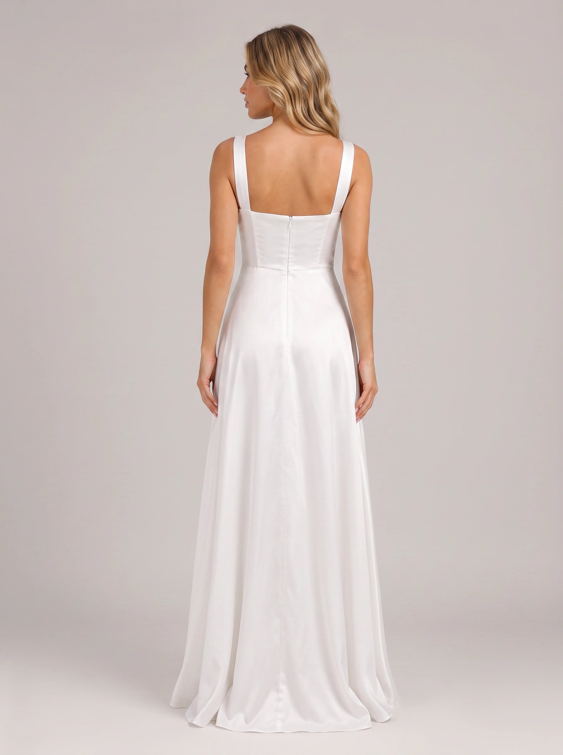 Linosia Corset Bodice Maxi Dress – Square Neck Formal Women Wedding Guest Cocktail Elegant Evening Maxi Dress