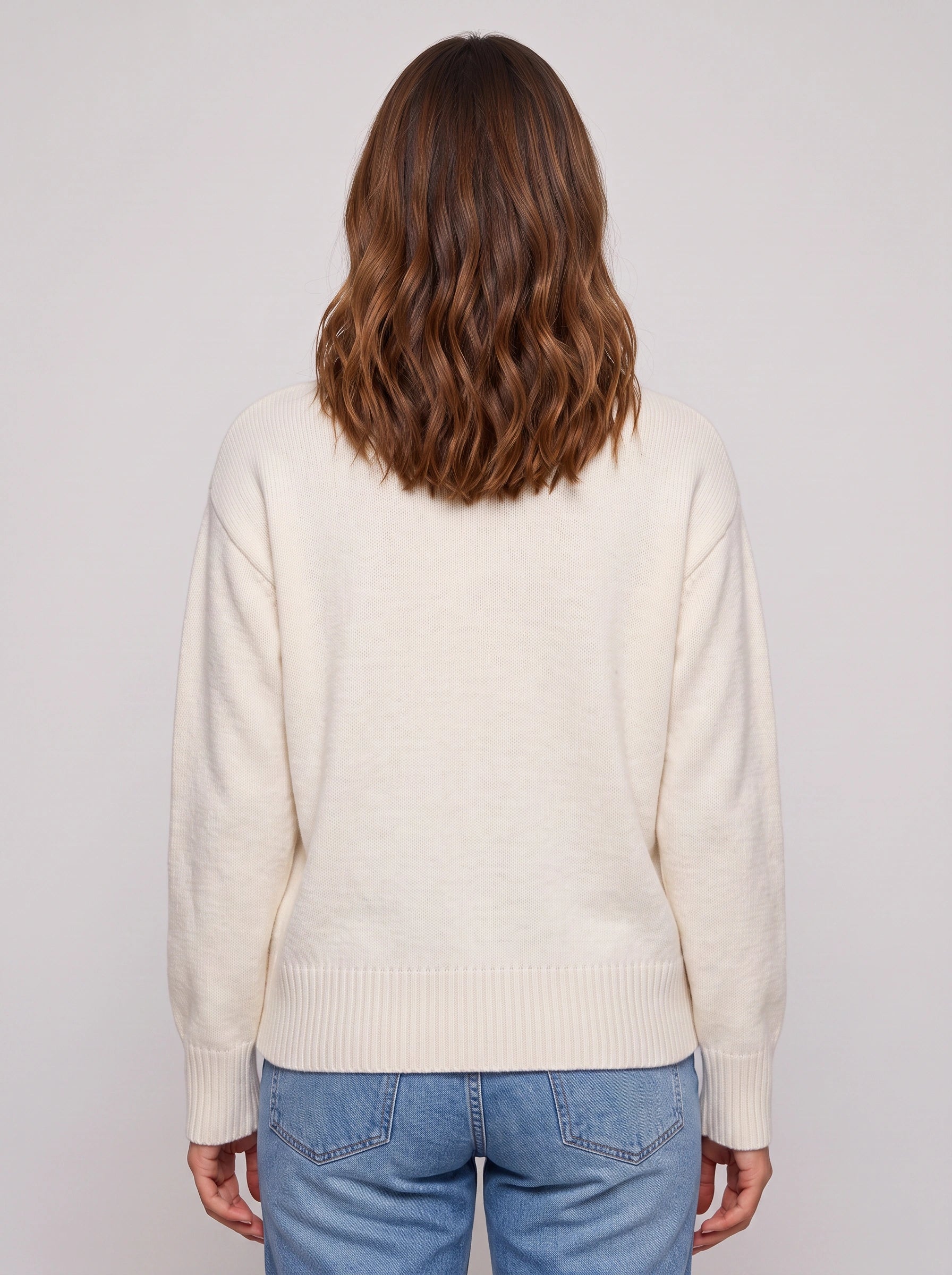 Coralis V-Neck Heart Button Cardigan – Women Knit Long Sleeve Button Down Casual Sweater Top