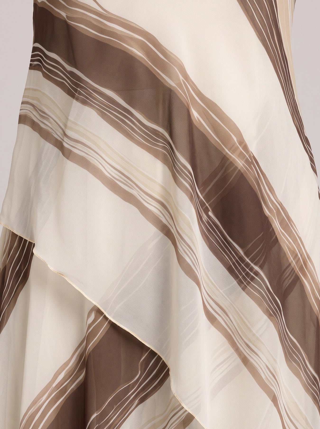 Ondela Strapless Asymmetric Maxi Dress – Striped Summer Women Formal Cocktail Wedding Guest Maxi Dress