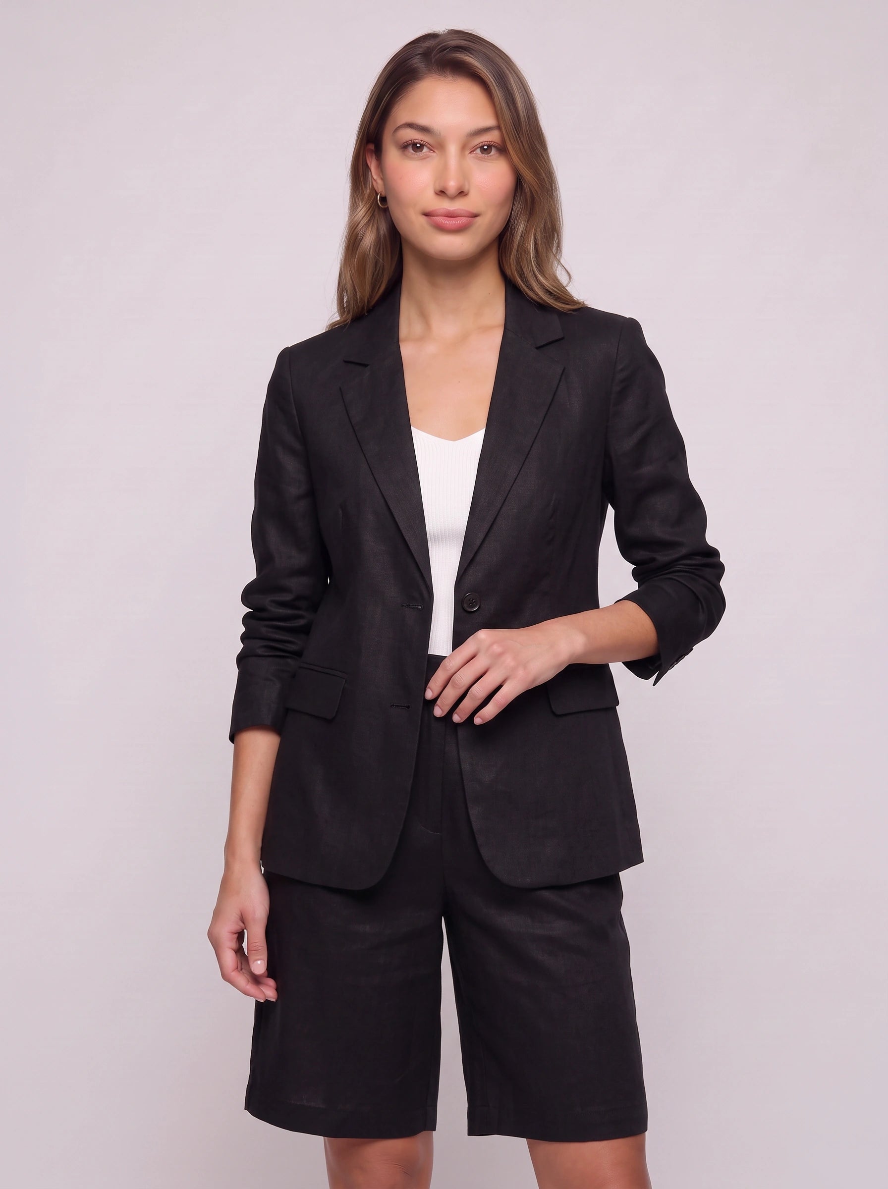 Lincroft Tailored Blazer Shorts Co-Ord Set – Women Two Piece Suit Office Workwear Summer Smart Casual
