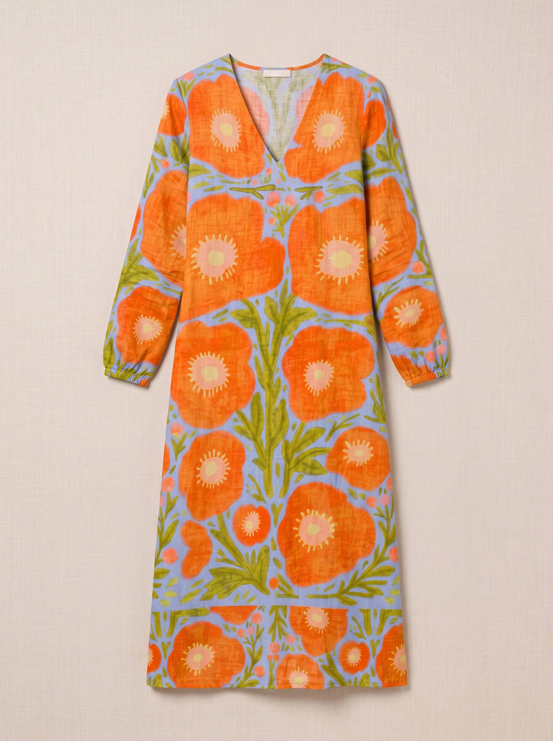 Solavine Floral Midi Dress – Boho Dresses Women Summer Vacation Bohemian Clothing Floral Midi Dress