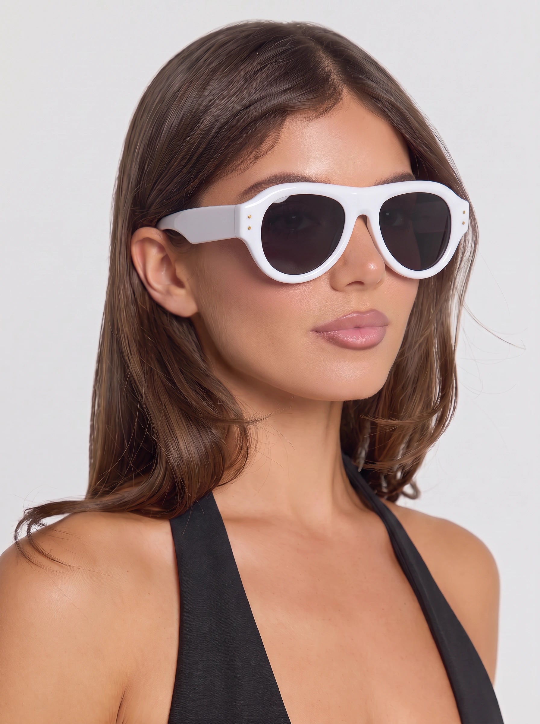 Rossima Oversized Aviator Sunglasses – Women Fashion Sunglasses Statement Eyewear Retro Bold Frame UV Protection Red Accessories